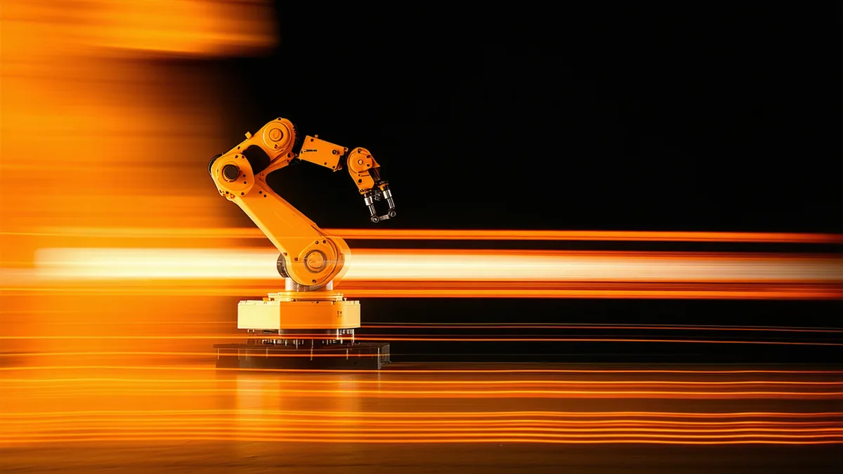 Performance data dashboard showing pick rate metrics across robot arm types