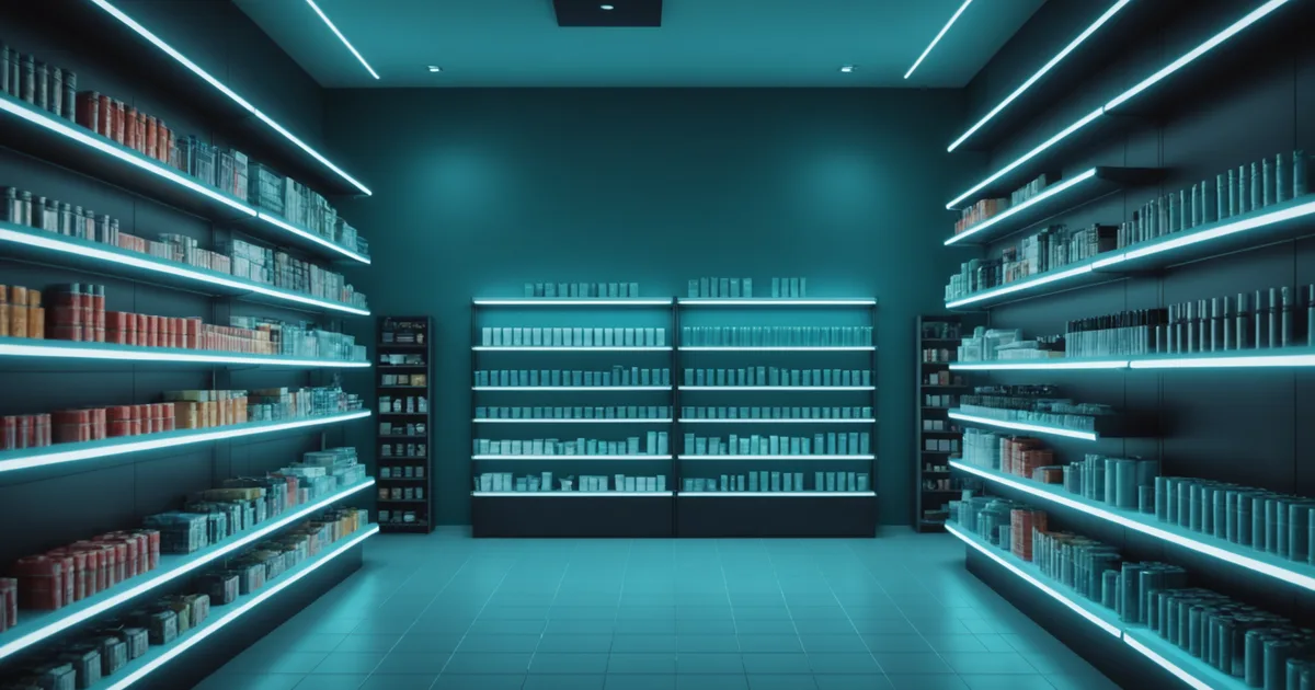Retail point-of-sale activity with data signal visualization