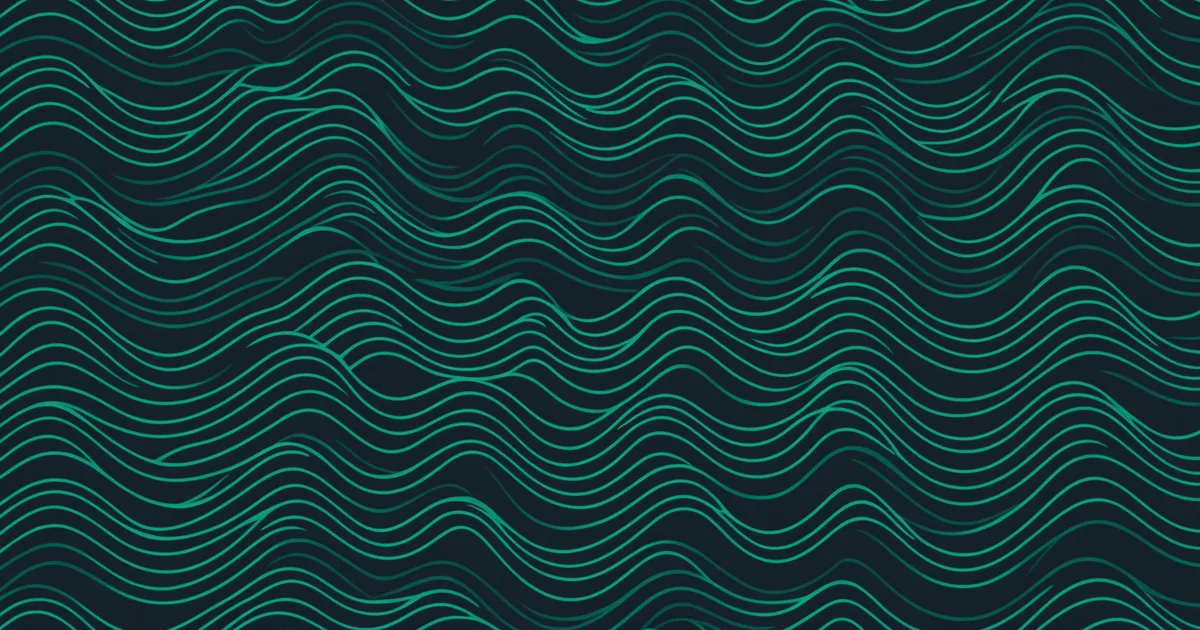 Cyclical wave pattern visualization representing seasonal demand detection in forecasting models